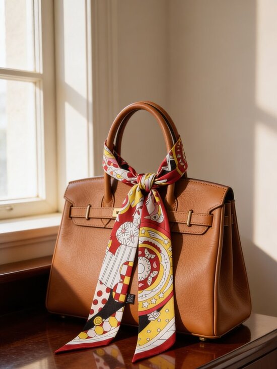Accessories - Elegant Luxury Styling Purse wraps in Red and Yellow